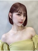 前髪顔まわりボブレイヤーボブ顔まわり縮毛矯正haruhi