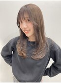 原宿ミルクティーベージュケアブリーチレイヤーカット