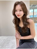 ワンレン韓国ウェーブロング×レイヤー×デジタルパーマ[横浜駅]