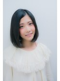 自然体が可愛い☆黒髪ナチュラルボブ