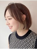 ミニボブ/ショートボブ/インナーカラー/２０代３０代４０代ボブ