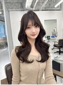 韓国ヘア/レイヤーカット/髪質改善/顔周りブリーチなし/ベージュ