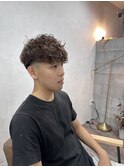 爽やかメンズカット/センターパート/フェード/ビジネス/刈り上げ