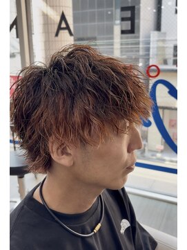 オーシャントーキョー 大阪(OCEAN TOKYO) 波巻きパーマメンズツイストスパイラルパーマツーブロック