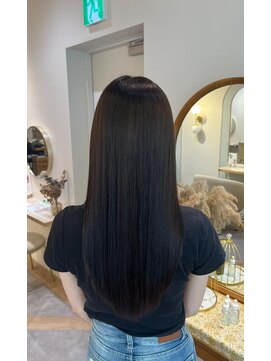 アンド ラ ブランシュ(&.La Blanche) 暗めカラー/ミディアムヘア/デザインカラー/縮毛矯正