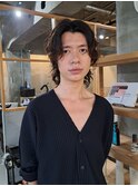 大人メンズのナチュラルパーマ