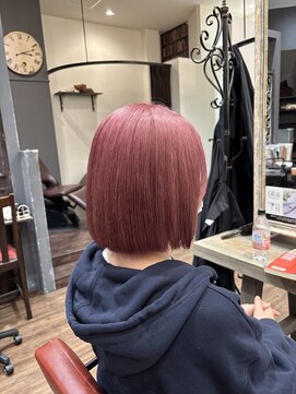 シュープ アニュー ラスパ太田川店(SHOOP anyu) ボブピンク