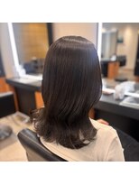 エミュ 伏見 国際センター(emu)&nbsp;ベージュ/艶髪/白髪染めカラー/ミディアムヘア