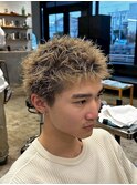 表参道駅MEN’S/ニュアンスパーマ/刈り上げセンターパート