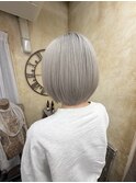 ホワイトアッシュ×ショート