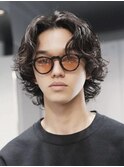 渋谷ツイストスパイラルパーマメンズカットメンズスパイラルボブ