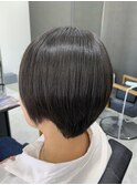 ポイント縮毛矯正×ショートボブ