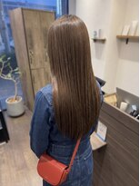 ニコリヘアワークス(nicori hair works)&nbsp;ロング×艶髪×ベージュブラウン3