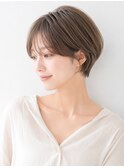 30代40代50代絶壁解消ひし形小顔前下がりショートボブ