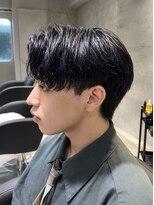 イフメンズサロン 柏(if men's salon)&nbsp;濡れ感パーマ×前髪ありマッシュ