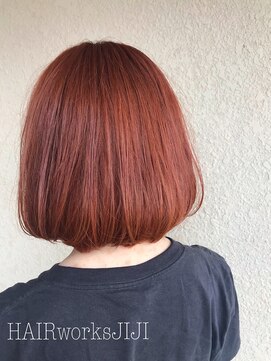 ヘアーワークス ジジ(HAIR works JIJI) オレンジヘア