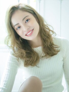 ロンドプランタン 恵比寿(Lond Printemps) 大人かわいい耳かけセンターパートマーメイドアッシュ