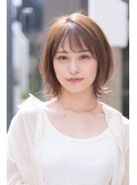 ACE  外ハネショートボブ　×   クリアベージュ