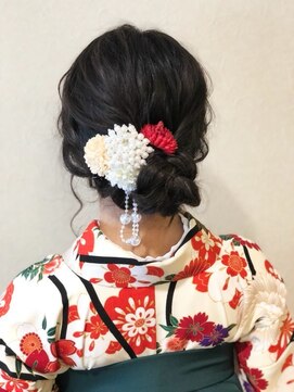 スーパーカット 元町店(SUPER CUT) 卒業式　小学生　袴　ヘアセット　着付け