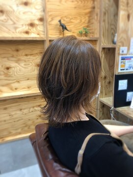 アドラーブル 長岡新保店(adorable) 【小顔ウルフ】×【ミルクティーベージュ】30代40代50代