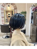 フェイバー 警固店(FAVOR)&nbsp;黒髪丸みショート　パーソナルカラー診断/ショート