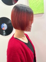 デート 下北沢(DATE)&nbsp;ダブルカラーレッドベージュカラーケアブリーチ韓国ハイトーン