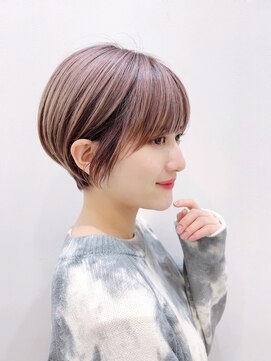 トルネード(TORNADO) 大人ショート前髪あり丸みひし形丸顔面長逆三角絶壁 K0415