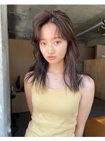 ジョリ(joli)&nbsp;フェイスレイヤー/前髪カット/黒髪/ブラック/ベージュ/眉毛