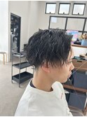 メンズカットツイストスパイラルパーマ波巻きパーマ