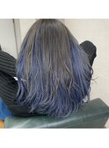 アンブレラカラー【ブラック×ネイビー】インナーカラー