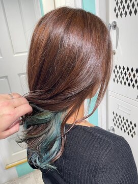 マティーナ ヘアー 池袋(Matina hair) 【インナーカラーターコイズ】20代30代40代50代