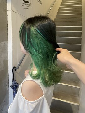 アイリー 名古屋(A/LEE) インナーカラー/グリーン