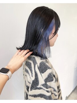 イル(ill) イヤリングカラー インナーカラー ブルーカラー