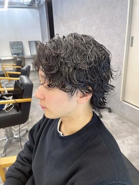 メンズサロン キング 梅田店(Men’s salon K!ng) 波巻きツイストスパイラルパーマ/フェザーパーマ/眉毛/メンズ