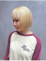 グローバルヘアー バランス(global hair BALANCE) 10代20代/ハイトーンボブ/抜きっぱなし