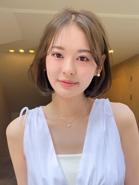 フォト 新宿三丁目(foto) くびれヘア/アプリコットオレンジ/ハイライトカラー/ミディアム