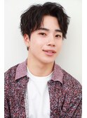 韓国ヘアカルマパーマコンマバングセンターパート波巻きツイスパ