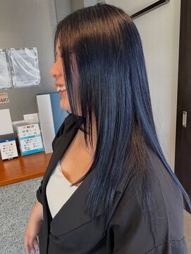 ラポードヘアークラフト(RAPPORD hair craft) ロング×ブルーブラック