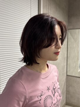 ネアー 新潟(NEER) アプリコットオレンジ/くびれヘア/ウェーブショート［新潟］