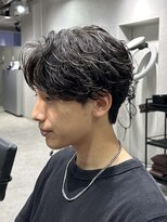 テクト バイアッシュ 吉祥寺店(Tect by Ash)&nbsp;フェザーパーマセンターパート毛流れパーマニュアンスパーマ