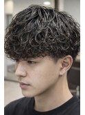 波巻きツイストスパイラルパーマ　メンズマッシュ