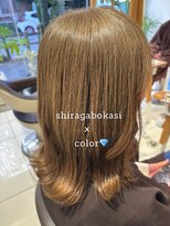 アース 武蔵境店(HAIR & MAKE EARTH) 50代からの明るめ白髪ぼかしカラーで自然なツヤ感に