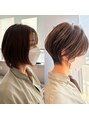 ココナ ヘア メゾンプリュス(cocona hair maison+) 似合う、スタイリングが楽、髪型がモツをテーマに切ってます!