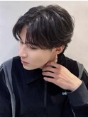 ☆曲がる縮毛毛流れパーマフェザーショートブリーチ無しダブル