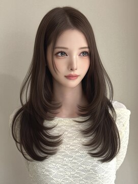 マウル 栄(MAEUL) 似合わせレイヤーカット/ワンホンレイヤー/面長/ハッシュカット