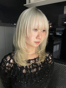 ロンドアンメゾン 原宿(Lond un Maison.) ハッシュレイヤー/ミルクティーベージュ/韓国巻き/顔周り0616