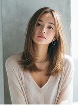 ロッソ 大橋店(Rosso) ベージュブラウンの軽やかミディ【大橋】