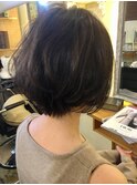 シースルー前髪×骨格補正小顔ショート