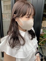ヘアー アイス ルーチェ(HAIR ICI LUCE)&nbsp;ベージュカラー 秋カラー ミルクティーベージュ 担当城倉