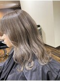 ミルクベージュ/髪質改善/メルティカラー/ハイライト/マッシュ